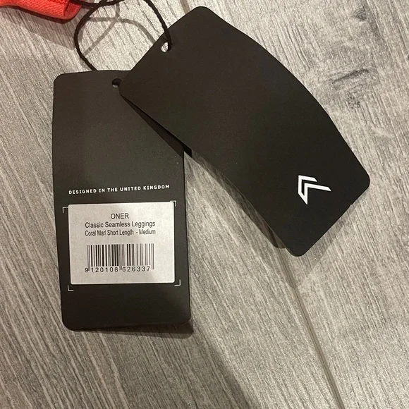 NWT Oner Active Classic Seamless Leggings, Coral Marl, Short Length - Medium - Picture 2 of 4